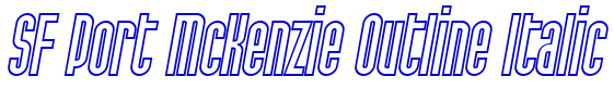 SF Port McKenzie Outline Italic police de caractère
